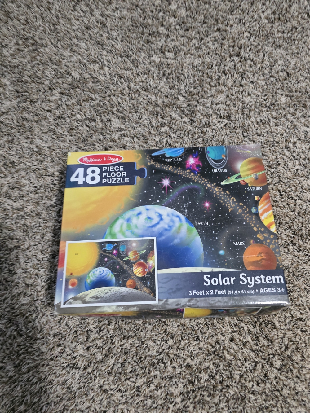 Melissa & Doug Solar System 48-Piece Floor Puzzle - Blue
